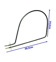 KARE MİNİ MİDİ FIRIN REZİSTANSI FLANŞLI MİDE 6.5 MM 220V 650WATT (Metal)