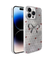 Lexroo iPhone 14 Pro Max Kılıf Kamera Korumalı Figürlü Ponti Silikon Kılıf - Açık Mavi