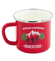 Orcamp Retro Emaye Kupa Kırmızı Adventure 330 cc (Mavi)