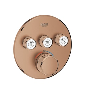 GROHE GROHTHERM SMART. ÜÇ VALFLİ AKIŞ KONT, ANKASTRE TERMOSTATİK DUŞ BATARYASI 29121DLO