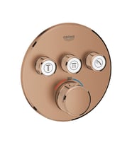 GROHE GROHTHERM SMART. ÜÇ VALFLİ AKIŞ KONT, ANKASTRE TERMOSTATİK DUŞ BATARYASI 29121DLO
