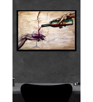 Michelangelo Kadeh Ahşap Poster (27x18)