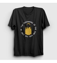 Presmono Unisex Siyah The Beginning Dark T-Shirt 186958tt