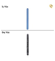 Xiaomi Redmi Note 11 4G Uyumlu Tuş Takımı Mavi Yan Tuş Takımı Açma Kapama Tuşu Ses Tuşu Power Tuşu