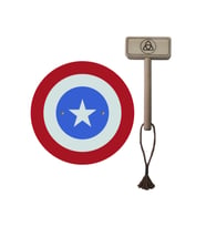 Ahşap Kaptan Amerika Kalkanı ve Ahşap Tor (Thor) Çekici