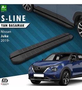 S-Dizayn Nissan Juke 2 S-Line Siyah Yan Basamak 173 Cm 2019 Üzeri A+ Kalite
