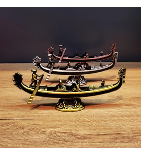 Metal Dekoratif Venedik Kayık 1 Adet