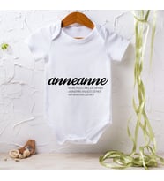 Anneler Gününe Özel Anneanne Yazılı Çıtçıtlı Bebek Body Zıbın