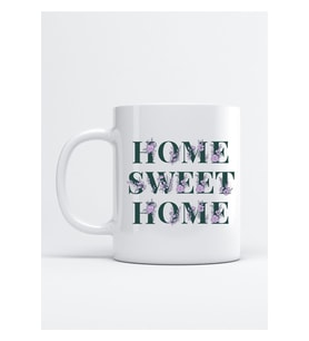 Home Sweet Home Baskı Porselen Kupa Bardak