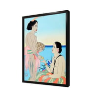 Japon Kadın Çerçeveli Mdf Tablo