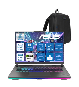 Asus Rog Strix G16 G614JVR 14. Nesil Intel I9-14900HX 32GB Ddr5 4tb SSD RTX4060/8GB 140W 16 Inç (1920 x 1200, Wuxga) 165Hz IPS WIN11PRO Gaming Bilgisayar WN3095P15+ZETTAÇANTA