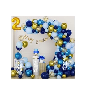 LÜKS MAVİ TONLARINDA BALAN ZİNCİR SET
