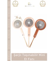 #ElFanı Şarjlı USB Girişli 3 Kademeli Hız Ayarlı Güçlü Motorlu Sessiz Taşınabilir Mini El Fanı