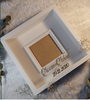 25x25 cm Verda Anı Çerçevesi-İsimli ve Tarihli-Derin Çerçeve-Hediye Özel Tasarım Çerçeve