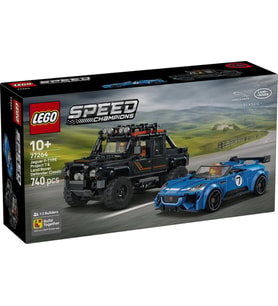 LEGO Speed Champions 77264 Jaguar F-TYPE Project 7 and Land Rover Defender Classic