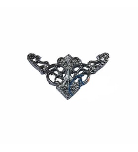 Dekoratif Köşe Süsü, Köşelik - Küçük, 19x34mm, Nikel, 100 Adet