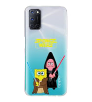 Oppo A52/A72/A92 Uyumlu Sunger Bob Star Wars Desenli Şeffaf Telefon Kılıfı