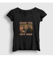Presmono Kadın Siyah Iroh Make Tea Anime Avatar The Last Airbender T-Shirt 262448tt