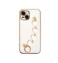Ally iPhone 13 Mini 5.4inç Kılıf Kalp Bileklik Tutuculu Lüx Silikon Askılı Kı - SSSSSS7008-8