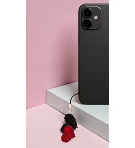 Miyuki Boncuk El Yapımı Kalp Telefon Çarmı - Charm 2