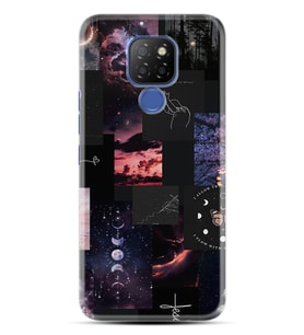 GM9 Pro Kılıf HD Resim Baskılı Ay Pattern StKd -030