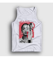 Presmono Unisex Beyaz Angel Müzik Sade Atlet 552759tt