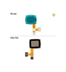 Samsung Galaxy A21 Parmak İzi Filmi ile Uyumlu Yeşil Parmak izi film kablosu parmak izi sensörü filmi home tuşu film kablosu touch id film kablosu parmak izi soketi