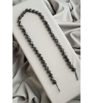 Larvakit Doğal Taş Parlak Gri Hegzagonal Kesim 8mm Dizi [AA]