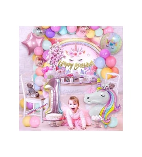 UNİCORNTEMALI BALON ZİNCİR SET