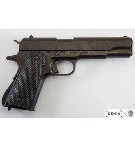 DNX TARİHİ SİLAHLAR › Denix Koleksiyon Grubu-OTOMATİK .45 TABANCA M1911A1, ABD 1911 (BİRİNCİ DÜNYA SAVAŞI VE II)-Orijinalden ilham alan tasarım.