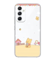 Samsung Galaxy A15 Uyumlu Winnie The Pooh Tasarımlı Şeffaf Telefon Kılıfı