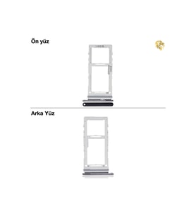 Samsung Galaxy A71 5G Sim İç Yuvası Çiftli ile Uyumlu Siyah Çiftli sim yuvası ikili sim tepsisi çiftli sim aparatı dual sim çekmecesi