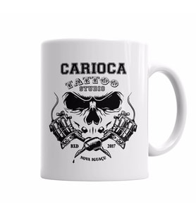 Oficial Carioca Tattoo Studio Kupa Bardak Porselen