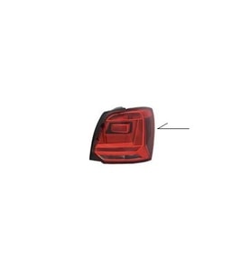 VOLKSWAGEN POLO ARKA STOP SİSLİ KOYU REFLEKTÖRLÜ SAĞ 13-16 WOS10PO059 6C0945096M