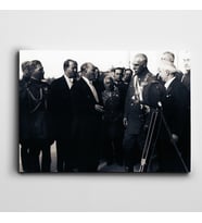 Atatürk ve İran Şahı 1934 Kanvas Tablo