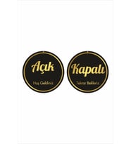 Açık & Kapalı Kapı Levhası Hoşgeldiniz