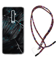 Oppo Reno 2Z 4 Lite 4 Pro 5 6 7 A31 Kılıf Boyun Asklı Rasta Silikon Foid Green 1643
