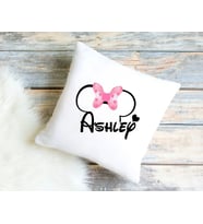 BK Gift Kişiye Özel Disney Tasarımlı Beyaz Kırlent Yastık, Ev Hediyesi, Ev Dekorasyonu, Dekoratif Hediye-3