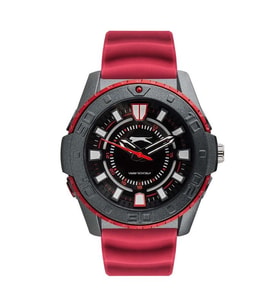 Slazenger SL.09.6573.2.01 Quartz Silikon Kırmızı Siyah Kadran 50 mm Erkek Kol Saati