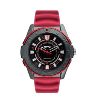 Slazenger SL.09.6573.2.01 Quartz Silikon Kırmızı Siyah Kadran 50 mm Erkek Kol Saati