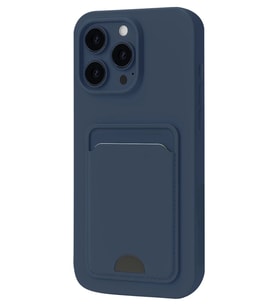 Newface Apple iPhone 16 Pro Max Kılıf Kelvin Kartvizitli Silikon - Lacivert