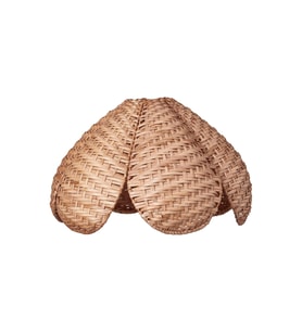 Sarkıt lamba abajur başlığı, rattan, 45 cm