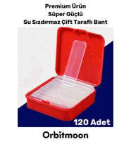 Premium Süper Güçlü Kolay Çıkarılabilir Yapışkan Çok Amaçlı 120 Parça Çift Taraflı Şeffaf Bant