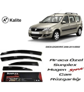 Dacia Logan Mcv Cam Rüzgarlığı Mugen Tip Sunplex 2013-2016