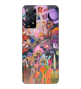 Redmi Note 11 Pro Uyumlu Aesthetic Desenli Şeffaf Telefon Kılıfı