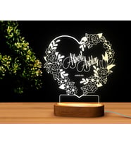 BK Gift Kişiye Özel İsimli Tarihli Dekoratif Led Lamba, Gece Lambası, Sevgiliye Hediye, Işıklı Pleksi Biblo-4