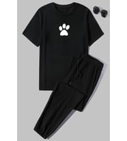 Unisex Paw 2'li Eşofman Takımı (Siyah)