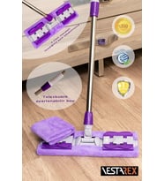 Yedek Bez Hediyeli Mikrofiber Yer ve Duvar Temizleme Mopu