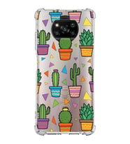 PrintiFy Poco X3 NFC Uyumlu Water Color 4 Baskılı Şeffaf Köşe Korumalı Antişok Kılıf