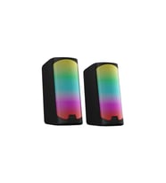 Polosmart PGS403 Kablolu Rainbow Led Aydınlatma Gaming Oyuncu Speaker Hoparlör Siyah